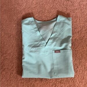 Figs Women's Catarina Top in Fresh Aqua